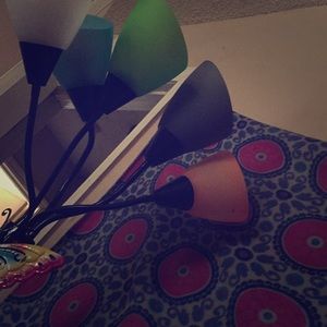 This is a stand up lamp! It has color lights